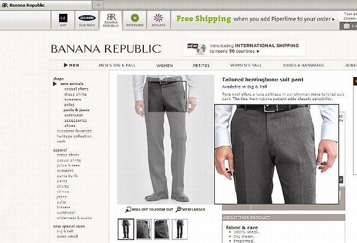 Obrázek Banana Republic - Shopping site