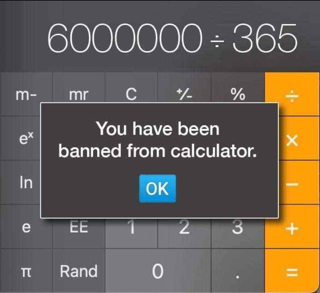 Obrázek Banned from calculator