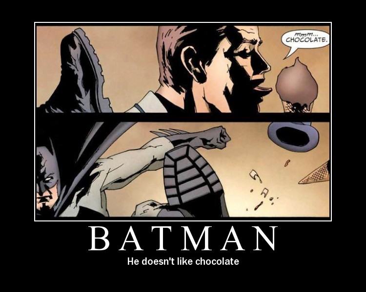 Obrázek Batman nema rad cokoladovou