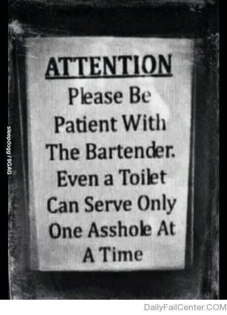 Obrázek Be patient at the pub