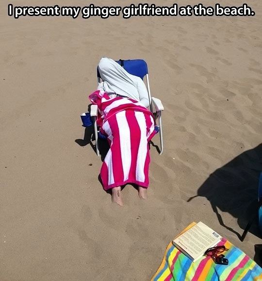 Obrázek Beach-ginger-girlfriend-towels