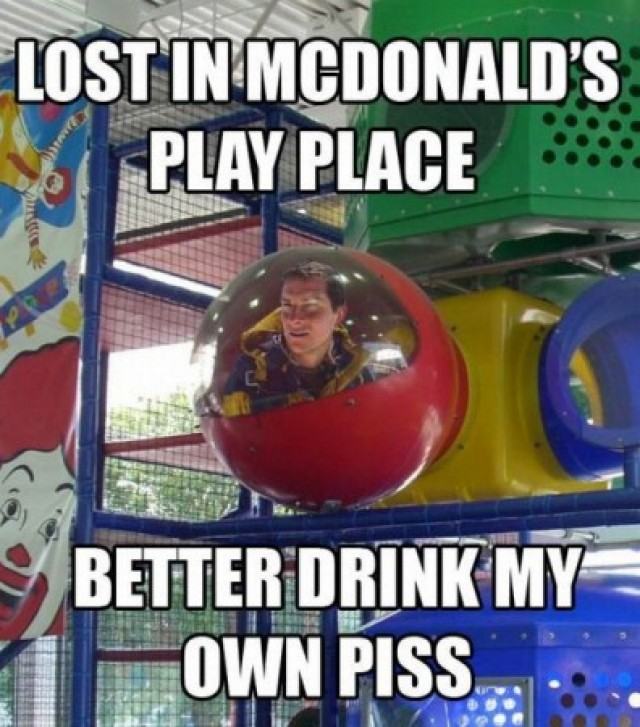 Obrázek Bear Grylls at MC Donald