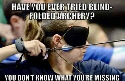 Obrázek Blind as a bulls eye