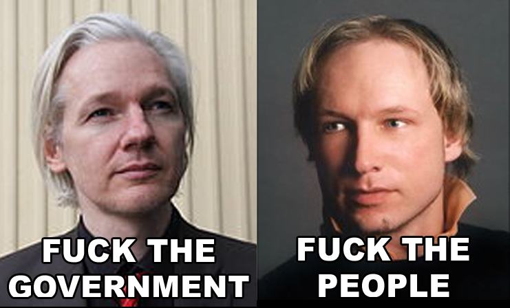 Obrázek Breivik vs Assange