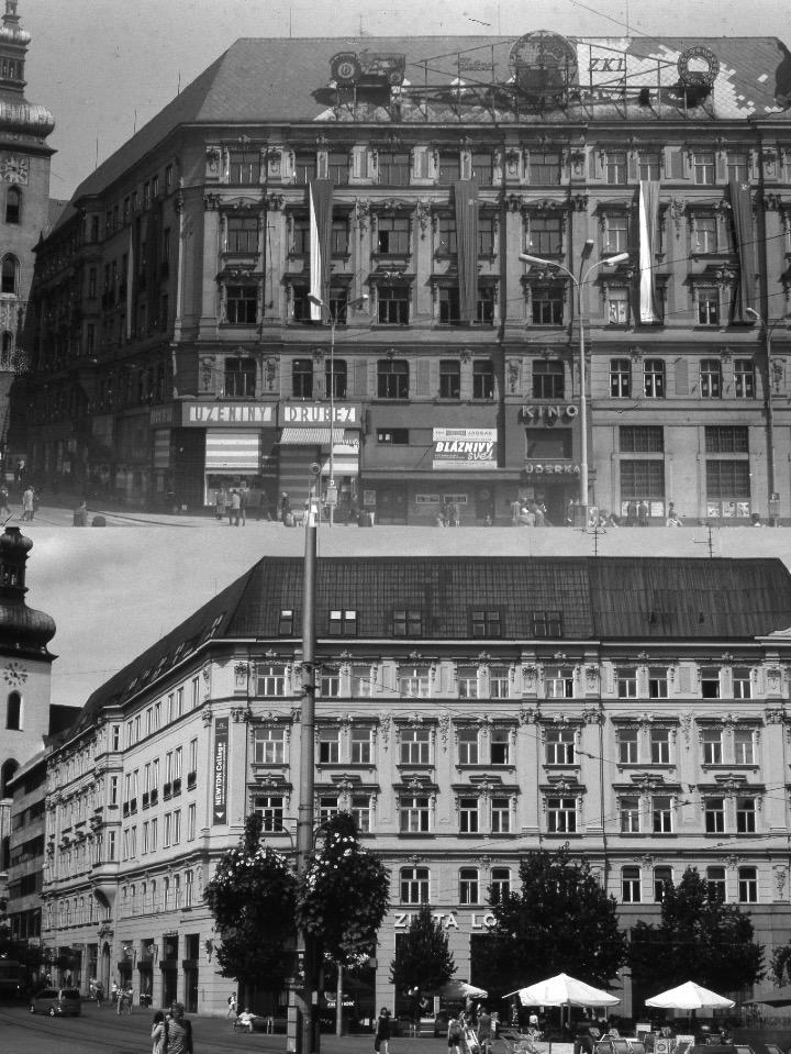 Obrázek Brno dva diapozitivy vyfocene s padesatiletym odstupem  Svobodak
