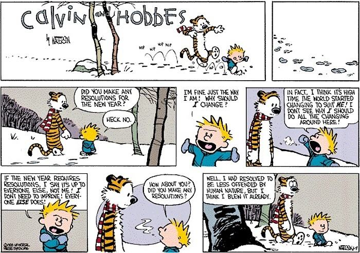 Obrázek Calvin has all the wisdom in the world 31-12-2011