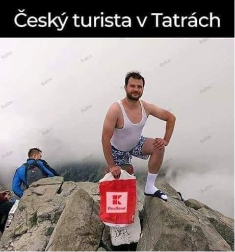 Obrázek Cesky turista v Tatrach