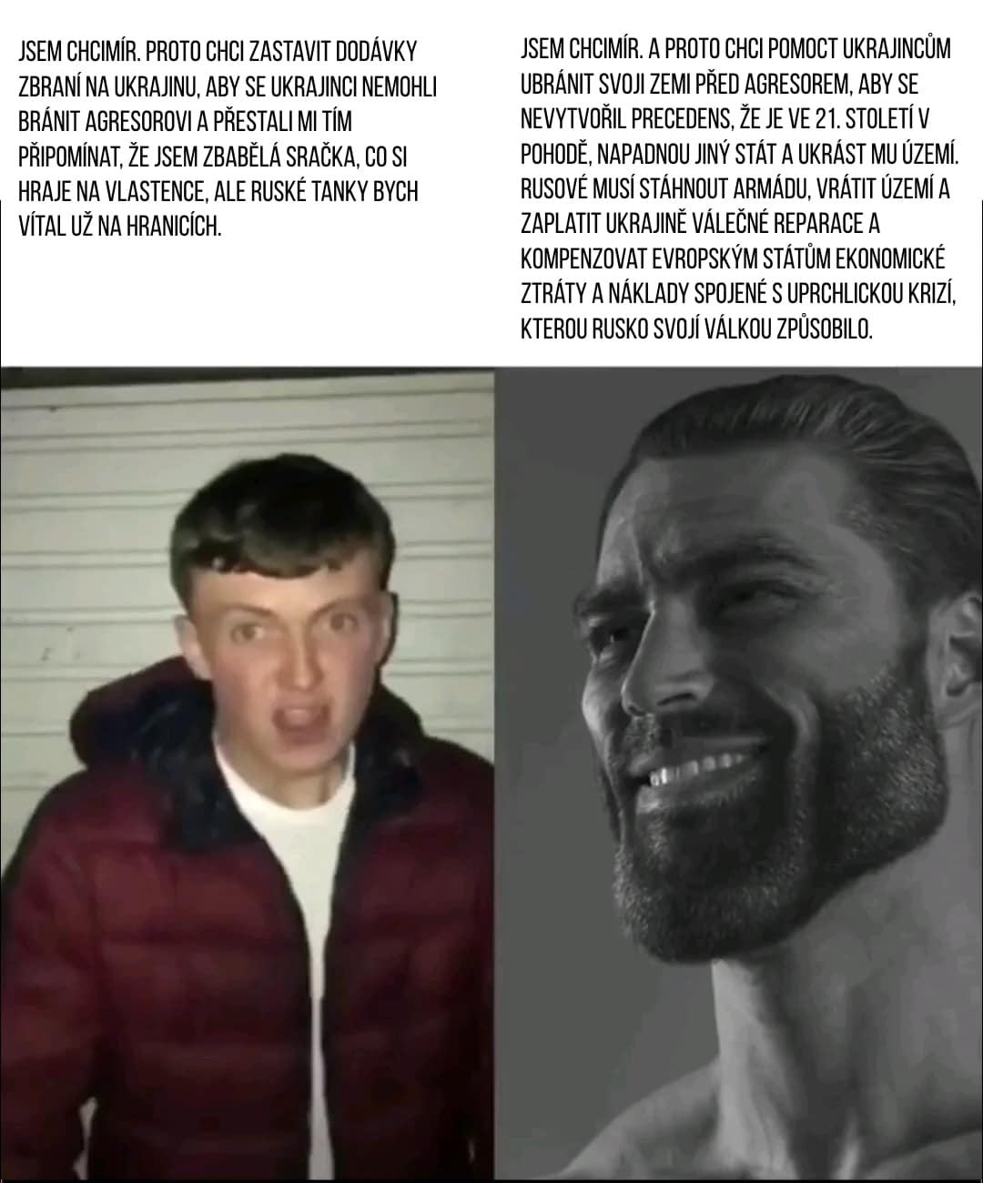 Obrázek Chcimir vs Chad Chcimir