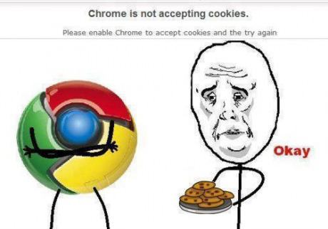 Obrázek Chrome Y U NO want my cookies