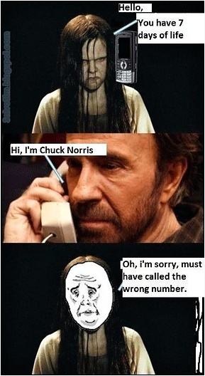 Obrázek Chuck norris gets a call 26-12-2011