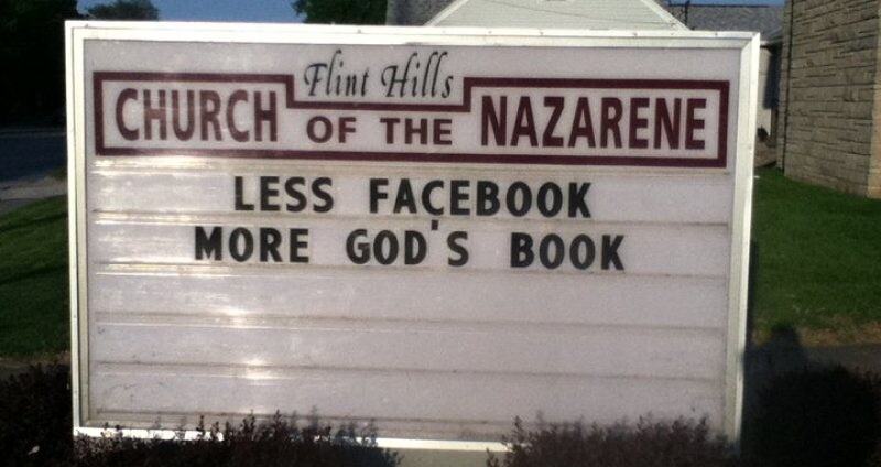 Obrázek Church Facebook Sign