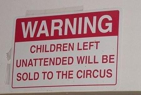 Obrázek Circus Children Warning