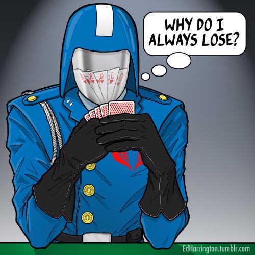 Obrázek Cobra Commander has the worst poker face ever