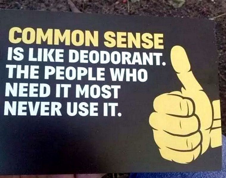 Obrázek Common sense and deodorant