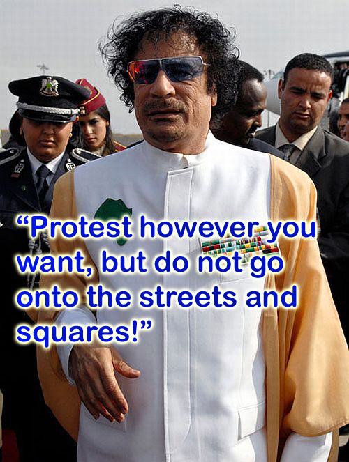 Obrázek Craziest Gadaffi Quotes Ever3
