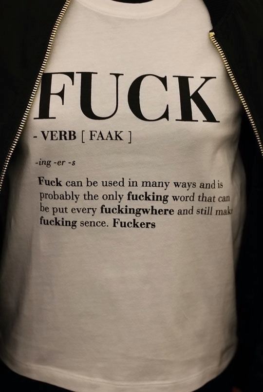 Obrázek Cursing-definition-shirt-word