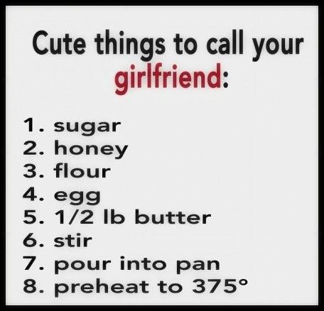 Obrázek Cute-things-to-call-your-girlfriend