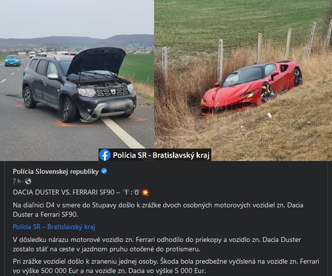 Obrázek Dacia vs Ferrari