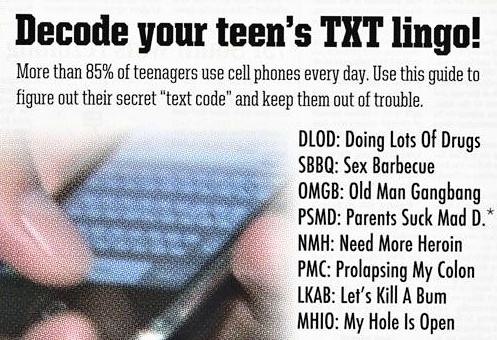 Obrázek Decode your teens TXT lingo