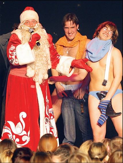 Obrázek Deda Mraz konferuje striptiz