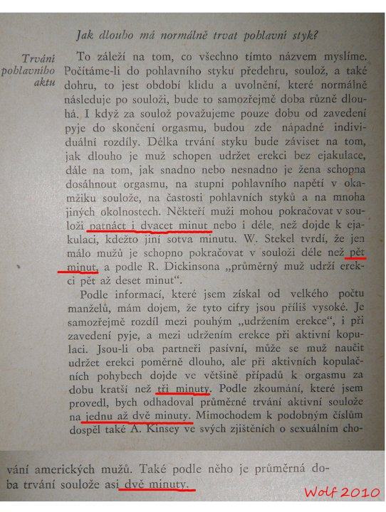 Obrázek Delka pohlavniho styku - Kniha o manzelstvi - 1935