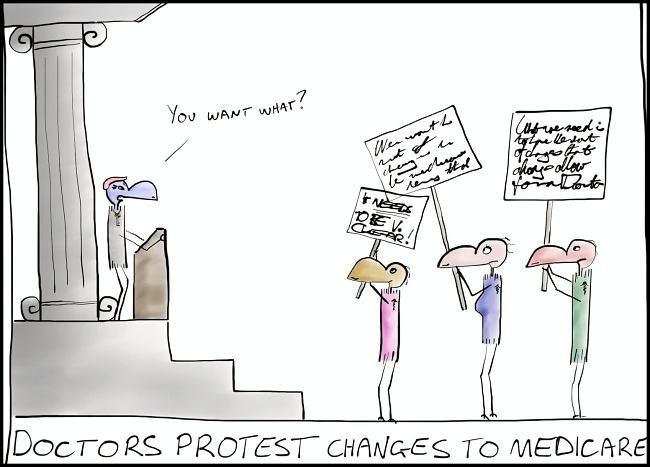 Obrázek Doctors protest changes to Medicare