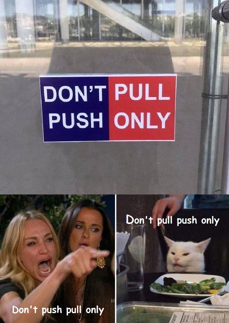 Obrázek Don 27t pull push only