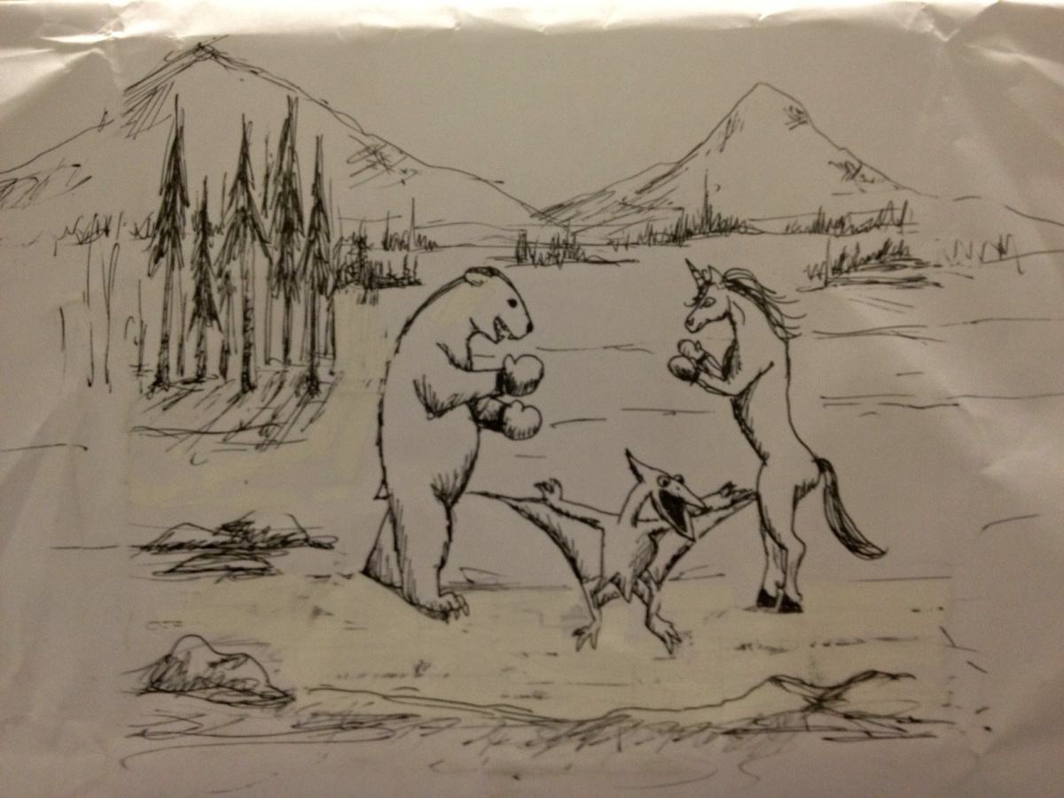 Obrázek Drew this at work today 22-12-2011