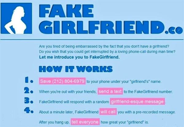 Obrázek Fake girlfriend