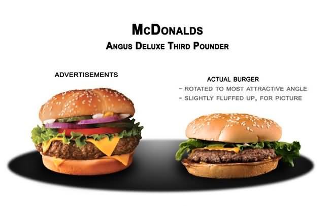 Obrázek Fast Food Advertising Vs The Truth1