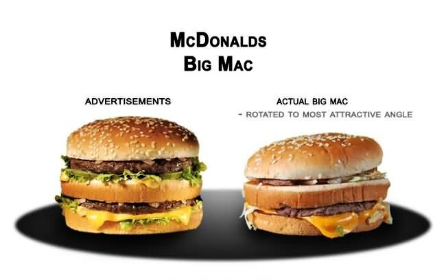 Obrázek Fast Food Advertising Vs The Truth2