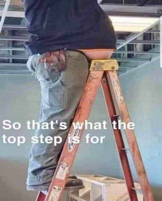 Obrázek Finally a use for the top step