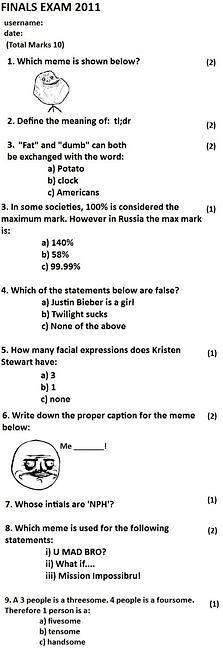 Obrázek Finals exam 2011 20-12-2011