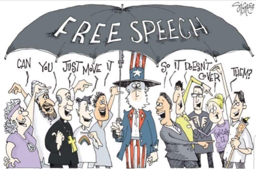 Obrázek Free speech should be for everyone