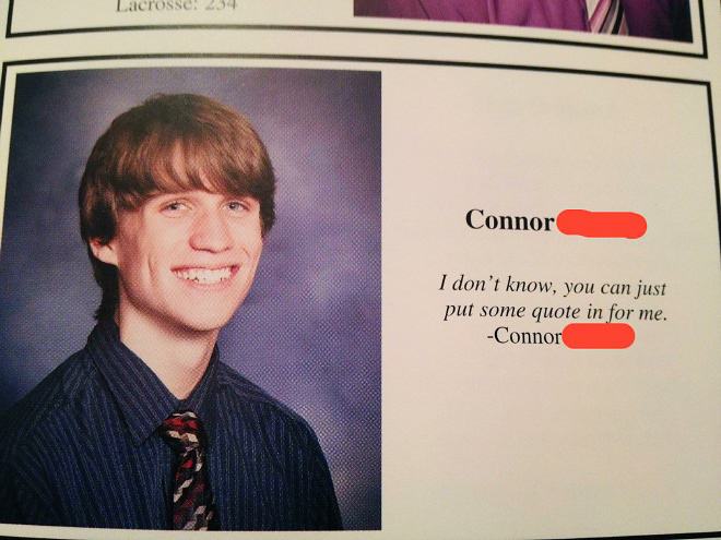 Obrázek Funniest Yearbook Quote