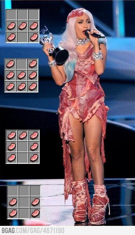Obrázek Gaga hraje Minecraft