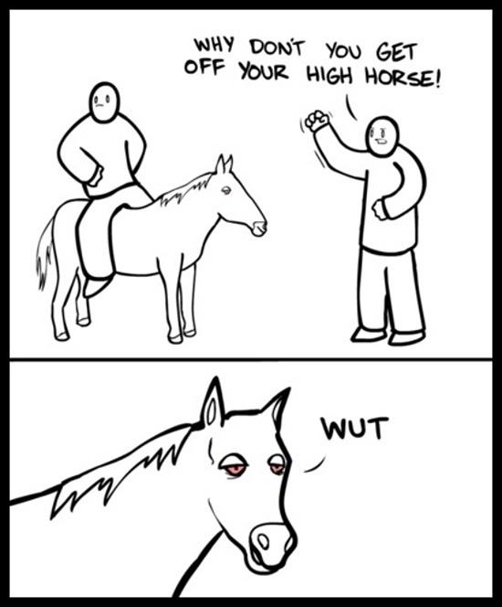 Obrázek Get off your high horse