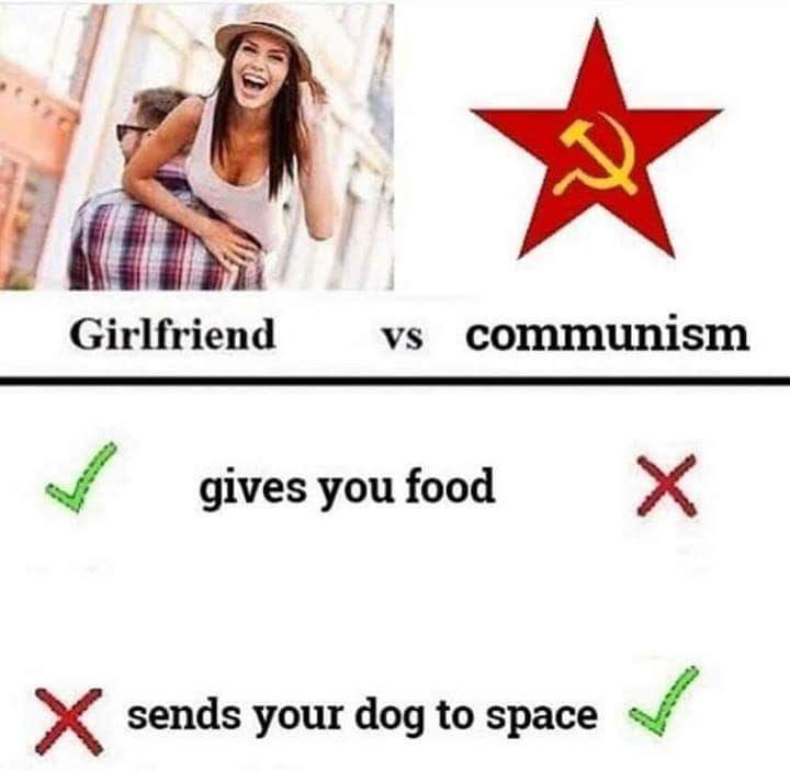 Obrázek Girlfriend vs comunism