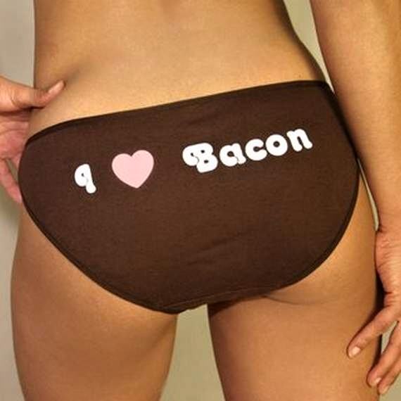 Obrázek Girls Gone Slogan - i love bacon