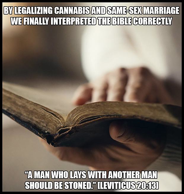 Obrázek God Wants Cannabis and Same-Sex Marriage