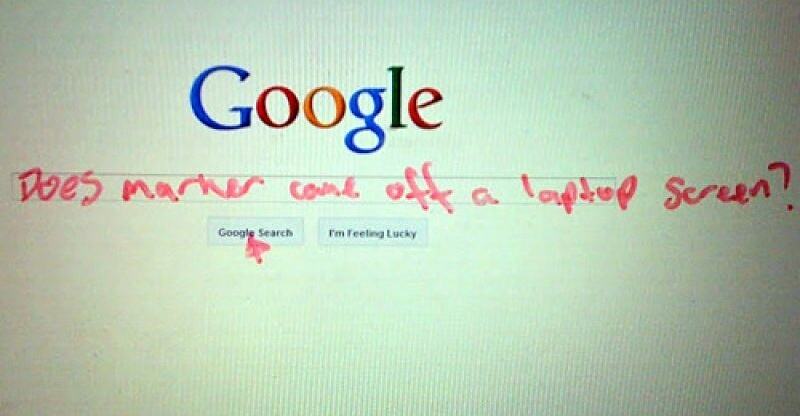 Obrázek Google Search Written with Marker