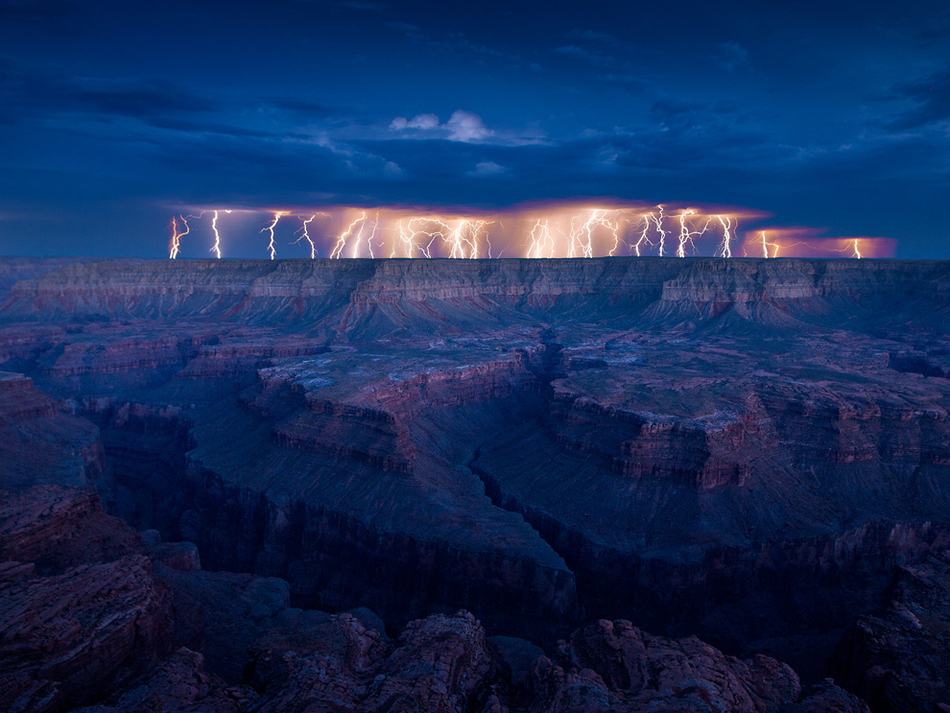 Obrázek Grand Canyon and lightning