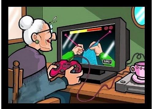 Obrázek Granny gaming 31-01-2012