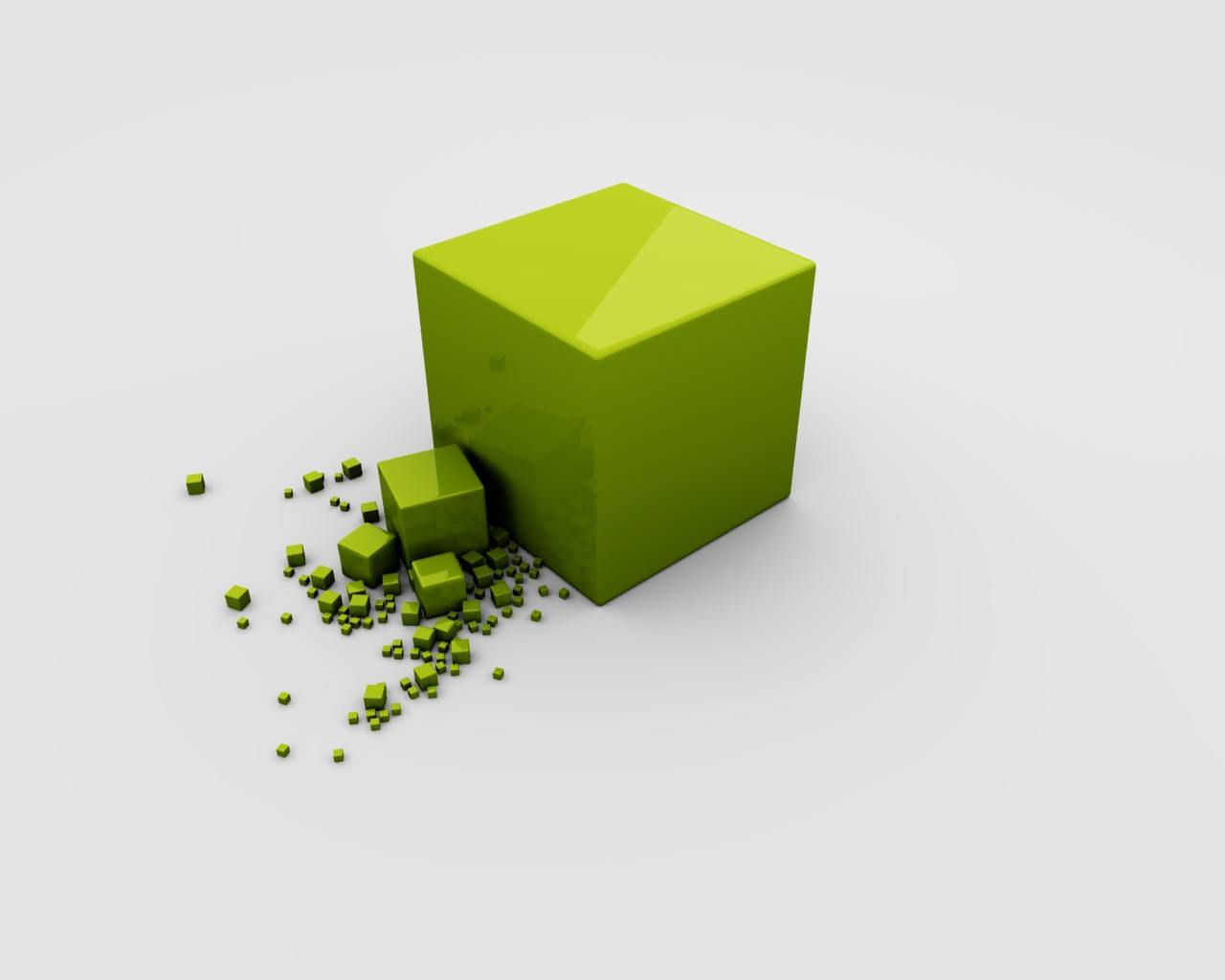 Obrázek Green Cubes