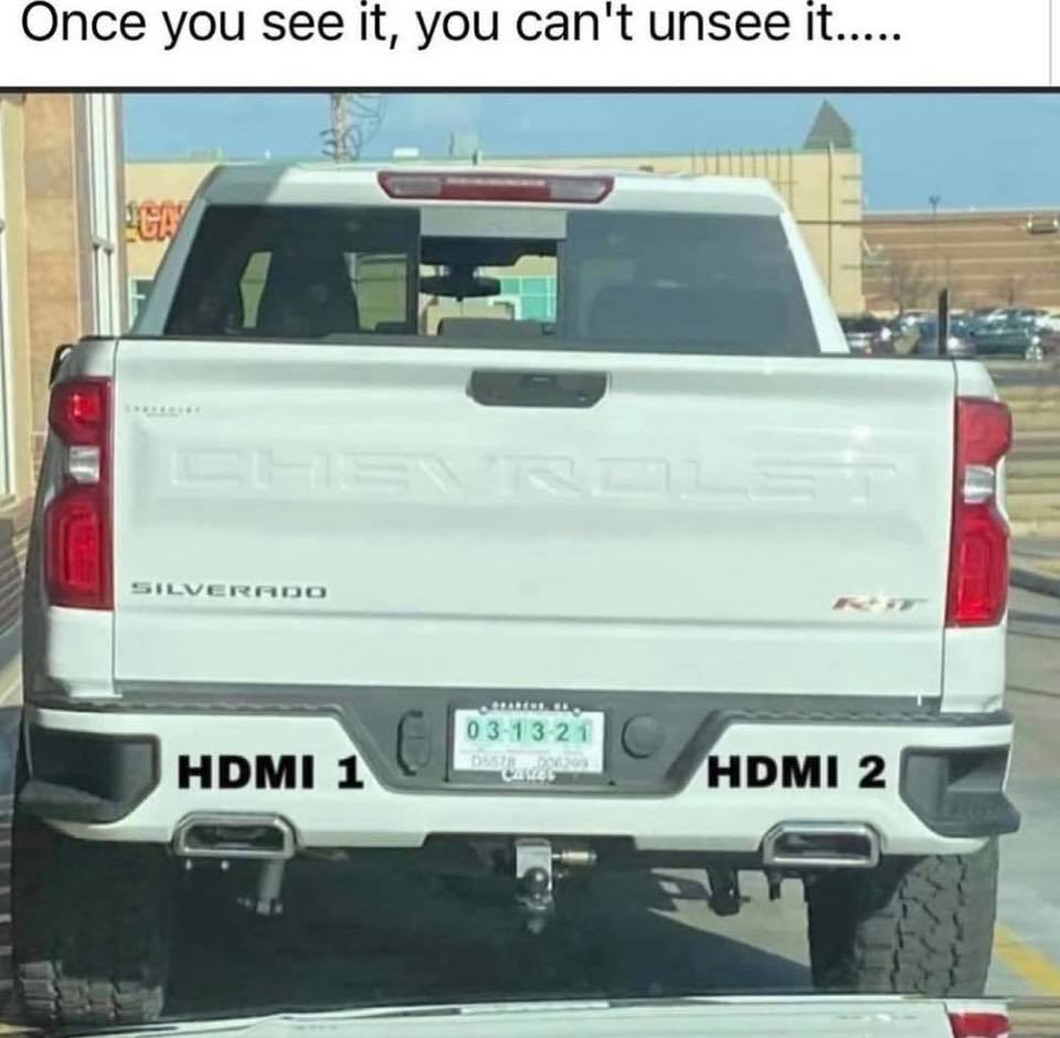 Obrázek HDMI pickup pick-up Chevrolet Silverado connectors