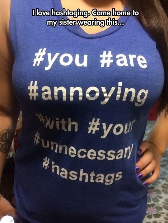 Obrázek Hashtag-funny-t-shirt