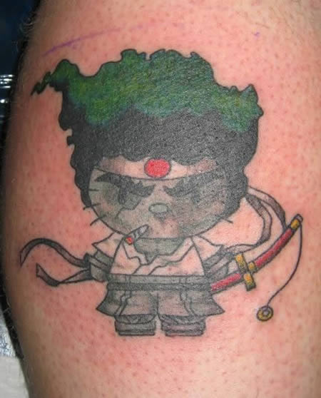 Obrázek Hello Kitty-afro-samurai