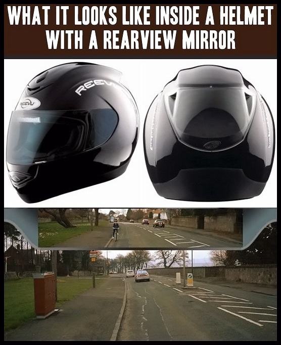 Obrázek Helmet-rear-mirror-viewing