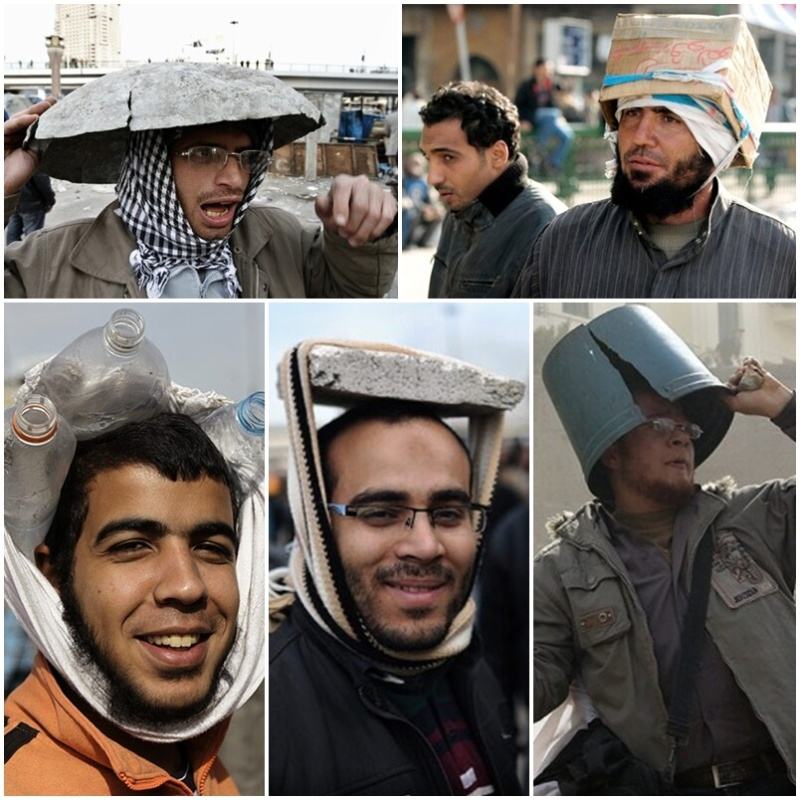 Obrázek Helmets and Hats Egyptian Demonstrators