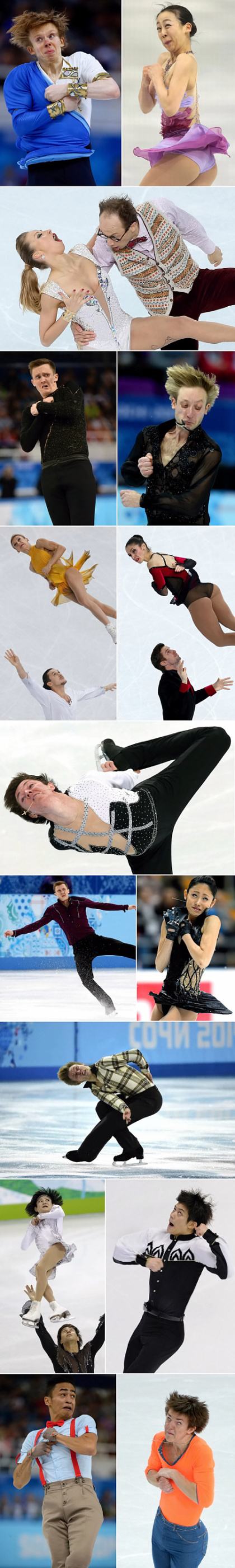 Obrázek Hilarious faces of Olympic figure skaters